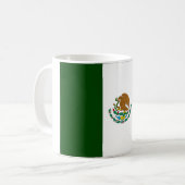 Mexiko-Flagge Kaffeetasse (Vorderseite Links)