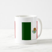 Mexiko-Flagge Kaffeetasse (VorderseiteRechts)