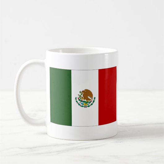 Mexiko-Flagge Kaffeetasse (Links)