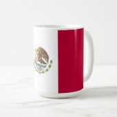 Mexiko-Flagge Kaffeetasse (VorderseiteRechts)