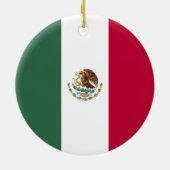 Mexiko-Flagge Keramik Ornament (Hinten)