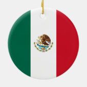 Mexiko-Flagge Keramikornament (Hinten)