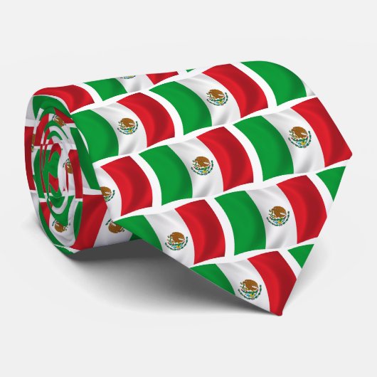 Mexiko-Flagge-Krawatte Krawatte (Gerollt)