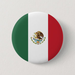Mexiko-Flagge Kreis Button