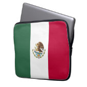 Mexiko-Flagge Laptopschutzhülle (Vorderseite Links)