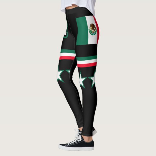 Mexiko-Flagge Leggings (Links)
