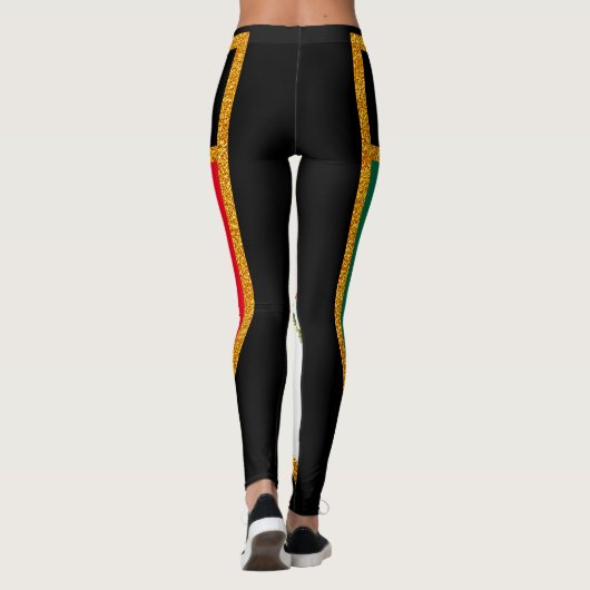 Mexiko-Flagge Leggings (Rückseite)