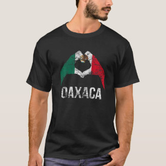 Mexiko-Flagge Liebe Oaxaca Vintage-Mexiko Urlaub T-Shirt