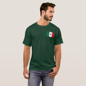 Mexiko Flagge Mens Grünes Shirt (Vorne ganz)