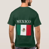 Mexiko Flagge Mens Grünes Shirt (Rückseite)