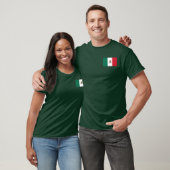 Mexiko Flagge Mens Grünes Shirt (Unisex)