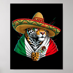 Mexiko-Flagge Mexikanischer Stolz Mexikanische Wur Poster