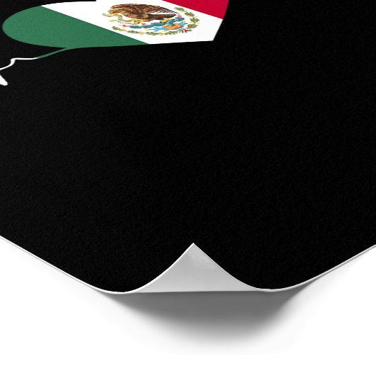 Mexiko-Flagge mexikanisches Unabhängigkeitstag Pro Poster (Ecke)