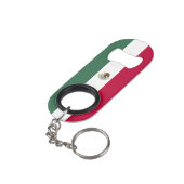 Mexiko-Flagge Mini Flaschenöffner (Rückseite Schrägansicht)