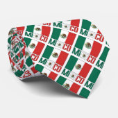 Mexiko-Flagge mit Ihrem Namen Krawatte (Gerollt)