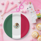Mexiko-Flagge Pappteller (Party)