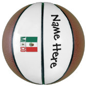 Mexiko-Flagge Personalisiert Basketball (Vertikal)