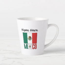 Mexiko-Flagge Personalisiert Milchtasse