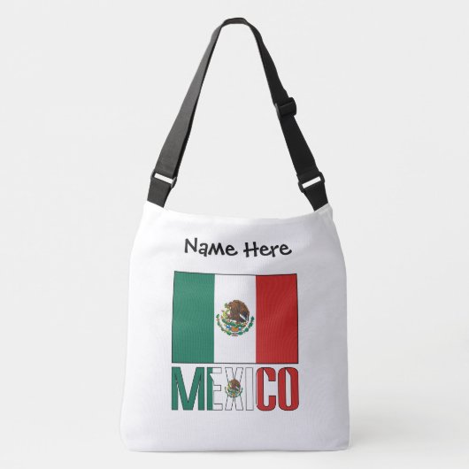 Mexiko-Flagge Personalisiert Tragetaschen Mit Langen Trägern (Vorderseite)