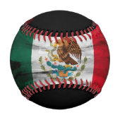 Mexiko-Flagge Pinselstrich, Nationalflagge Baseball (Rückseite)