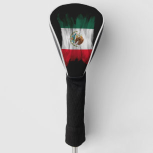 Mexiko-Flagge Pinselstrich, Nationalflagge Golf Headcover
