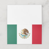 Mexiko-Flagge Platzkarte (Außenseite Aufgefaltet)