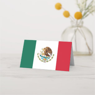 Mexiko-Flagge Platzkarte