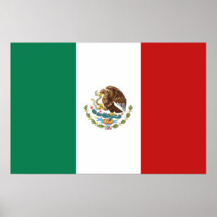 Mexiko-Flagge Poster