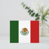 Mexiko-Flagge Postkarte (Stehend Vorderseite)