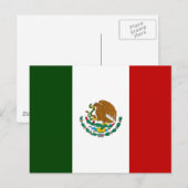 Mexiko-Flagge Postkarte (Vorne/Hinten)