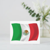 Mexiko-Flagge Postkarte (Stehend Vorderseite)