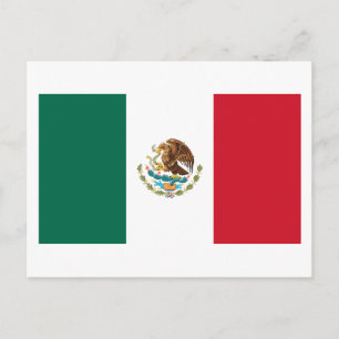 Mexiko-Flagge Postkarte