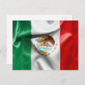 Mexiko-Flagge Postkarte (Vorne/Hinten)