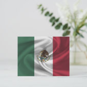 Mexiko-Flagge Postkarte (Stehend Vorderseite)
