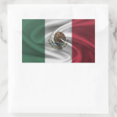 Mexiko-Flagge Rechteckiger Aufkleber (Tasche)