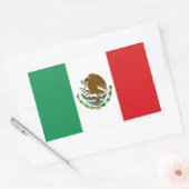 Mexiko-Flagge Rechteckiger Aufkleber (Umschlag)