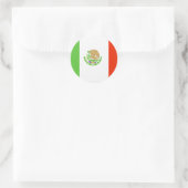 Mexiko-Flagge Runder Aufkleber (Tasche)