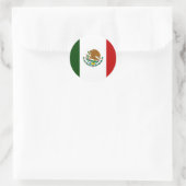 Mexiko-Flagge Runder Aufkleber (Tasche)