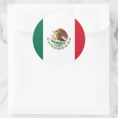 Mexiko-Flagge Runder Aufkleber (Tasche)