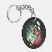 Mexiko-Flagge Schlüsselanhänger (Vorderseite links)