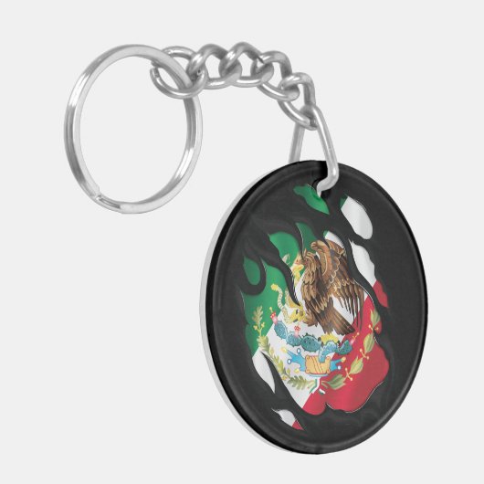 Mexiko-Flagge Schlüsselanhänger (Vorderseite links)