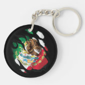 Mexiko-Flagge Schlüsselanhänger (Rückseite)