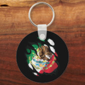 Mexiko-Flagge Schlüsselanhänger (Vorderseite)