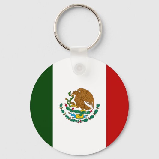 Mexiko-Flagge Schlüsselanhänger (Vorderseite)