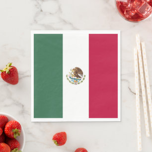Mexiko-Flagge Serviette