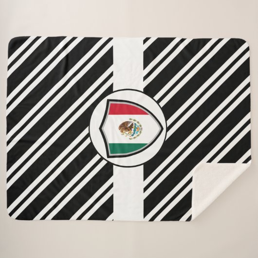 Mexiko-Flagge Sherpadecke (Vorderseite (Horizontal))