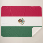 Mexiko-Flagge Sherpadecke (Vorderseite (Horizontal))