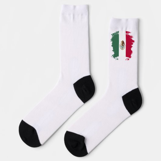 Mexiko-Flagge Socken (Linkes Detail)