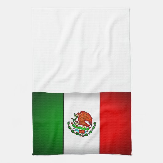 Mexiko-Flagge stilisiert Küchentuch (Vertikal)