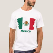 Mexiko-Flagge T-Shirt (Vorderseite)